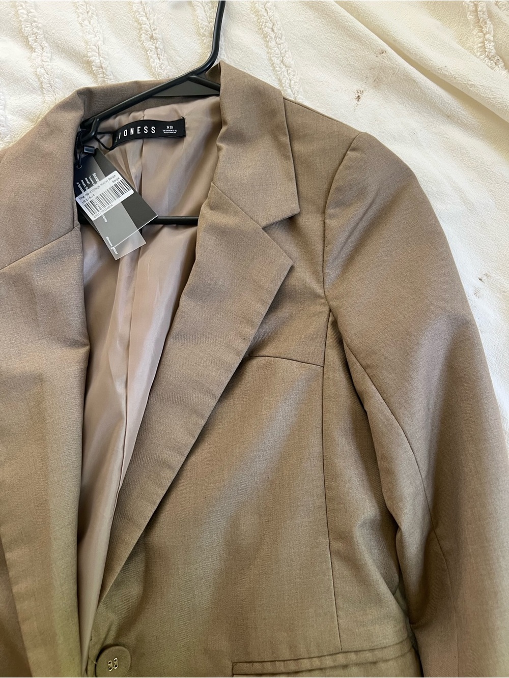Lioness Tailored Taupe Blazer Jacket